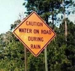 Caution Water